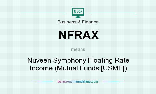 What does NFRAX mean? It stands for Nuveen Symphony Floating Rate Income (Mutual Funds [USMF])