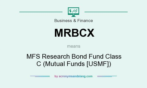 What does MRBCX mean? It stands for MFS Research Bond Fund Class C (Mutual Funds [USMF])