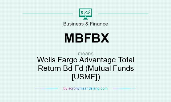 What does MBFBX mean? It stands for Wells Fargo Advantage Total Return Bd Fd (Mutual Funds [USMF])