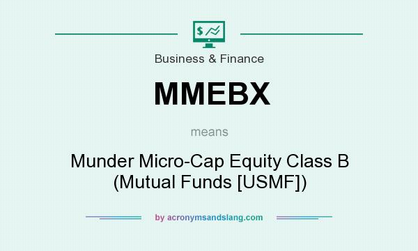 What does MMEBX mean? It stands for Munder Micro-Cap Equity Class B (Mutual Funds [USMF])