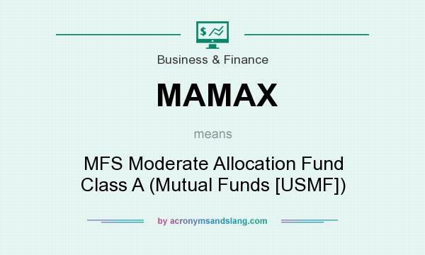 What does MAMAX mean? It stands for MFS Moderate Allocation Fund Class A (Mutual Funds [USMF])