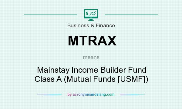 What does MTRAX mean? It stands for Mainstay Income Builder Fund Class A (Mutual Funds [USMF])