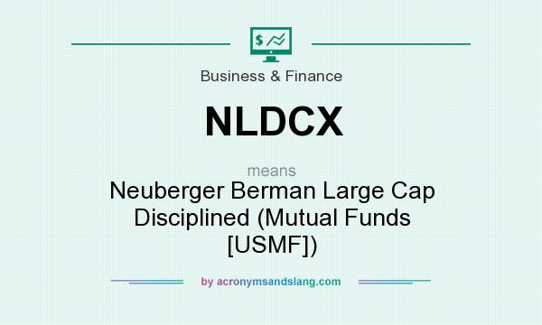 What does NLDCX mean? It stands for Neuberger Berman Large Cap Disciplined (Mutual Funds [USMF])
