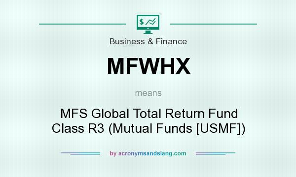 What does MFWHX mean? It stands for MFS Global Total Return Fund Class R3 (Mutual Funds [USMF])