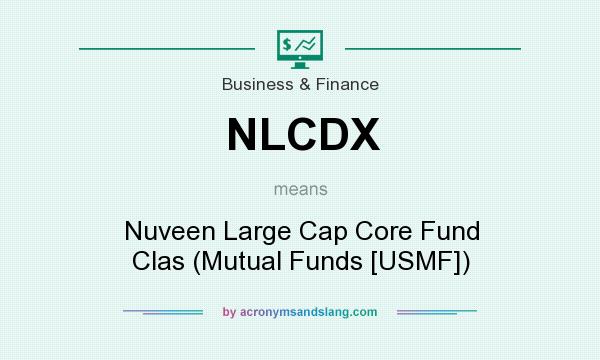 What does NLCDX mean? It stands for Nuveen Large Cap Core Fund Clas (Mutual Funds [USMF])