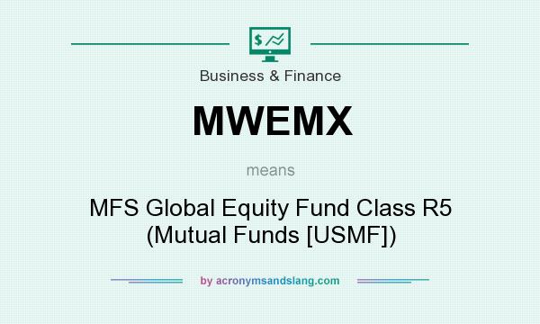 What does MWEMX mean? It stands for MFS Global Equity Fund Class R5 (Mutual Funds [USMF])