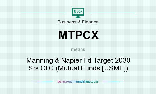 What does MTPCX mean? It stands for Manning & Napier Fd Target 2030 Srs Cl C (Mutual Funds [USMF])