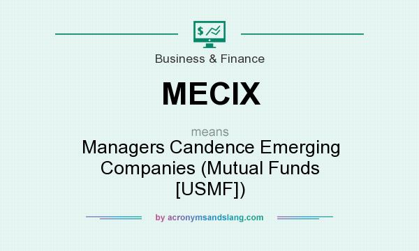 What does MECIX mean? It stands for Managers Candence Emerging Companies (Mutual Funds [USMF])
