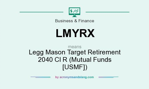 What does LMYRX mean? It stands for Legg Mason Target Retirement 2040 Cl R (Mutual Funds [USMF])