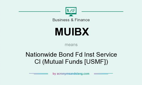 What does MUIBX mean? It stands for Nationwide Bond Fd Inst Service Cl (Mutual Funds [USMF])