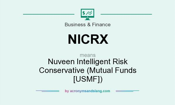 What does NICRX mean? It stands for Nuveen Intelligent Risk Conservative (Mutual Funds [USMF])