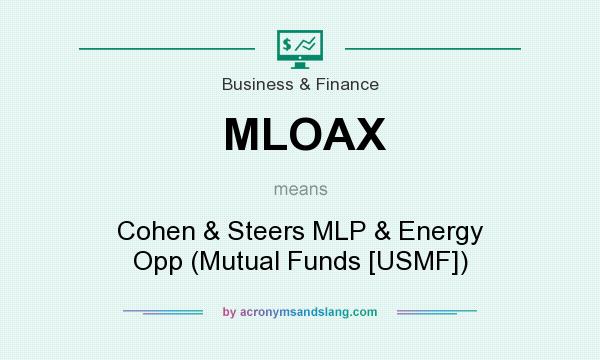 What does MLOAX mean? It stands for Cohen & Steers MLP & Energy Opp (Mutual Funds [USMF])