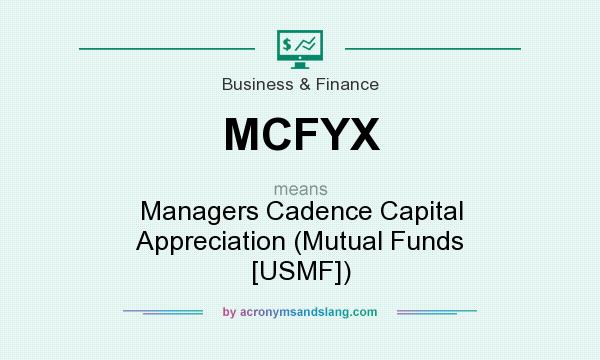 What does MCFYX mean? It stands for Managers Cadence Capital Appreciation (Mutual Funds [USMF])