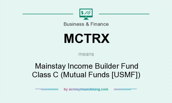 What does MCTRX mean? It stands for Mainstay Income Builder Fund Class C (Mutual Funds [USMF])