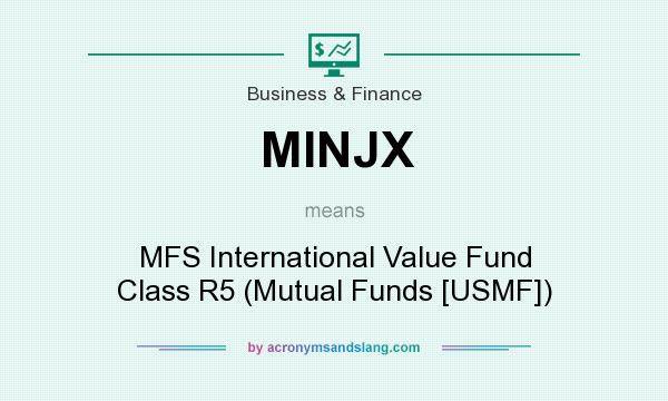 What does MINJX mean? It stands for MFS International Value Fund Class R5 (Mutual Funds [USMF])