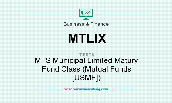 What does MTLIX mean? It stands for MFS Municipal Limited Matury Fund Class (Mutual Funds [USMF])