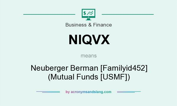 What does NIQVX mean? It stands for Neuberger Berman [Familyid452] (Mutual Funds [USMF])