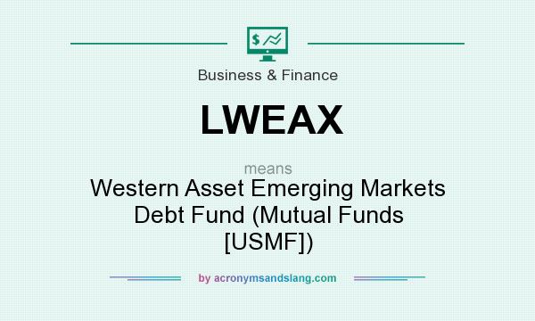 What does LWEAX mean? It stands for Western Asset Emerging Markets Debt Fund (Mutual Funds [USMF])