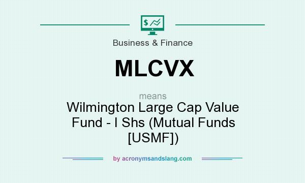 What does MLCVX mean? It stands for Wilmington Large Cap Value Fund - I Shs (Mutual Funds [USMF])