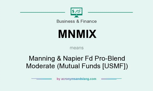 What does MNMIX mean? It stands for Manning & Napier Fd Pro-Blend Moderate (Mutual Funds [USMF])