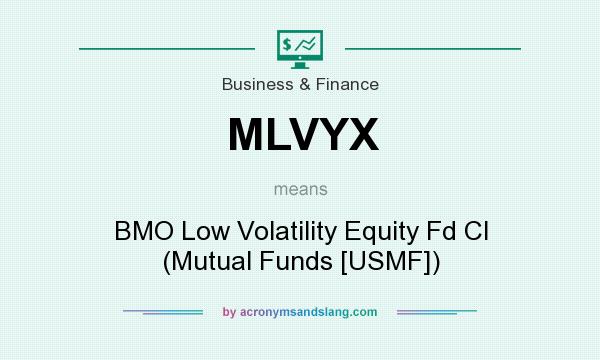 What does MLVYX mean? It stands for BMO Low Volatility Equity Fd Cl (Mutual Funds [USMF])