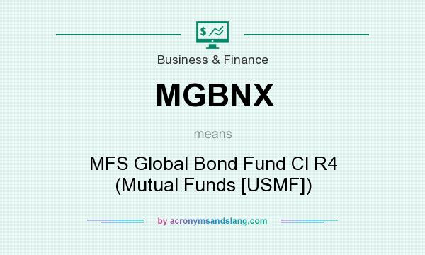 What does MGBNX mean? It stands for MFS Global Bond Fund Cl R4 (Mutual Funds [USMF])