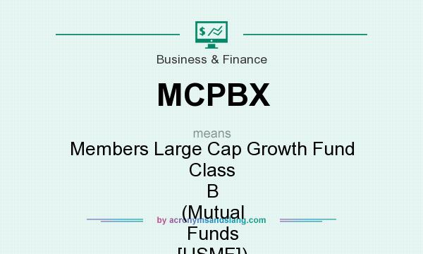 What does MCPBX mean? It stands for Members Large Cap Growth Fund Class B (Mutual Funds [USMF])