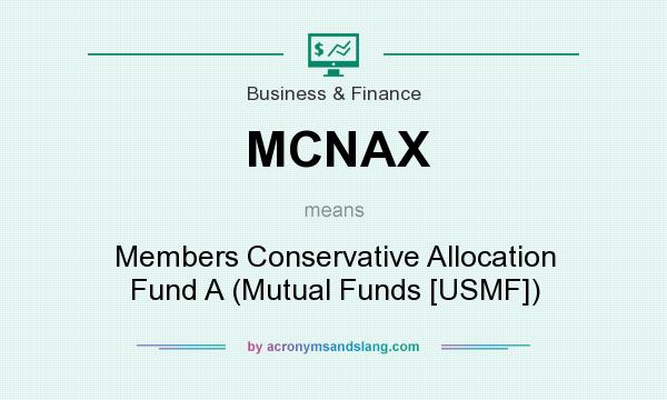 What does MCNAX mean? It stands for Members Conservative Allocation Fund A (Mutual Funds [USMF])