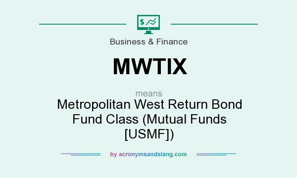 What does MWTIX mean? It stands for Metropolitan West Return Bond Fund Class (Mutual Funds [USMF])