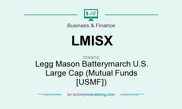 What does LMISX mean? It stands for Legg Mason Batterymarch U.S. Large Cap (Mutual Funds [USMF])