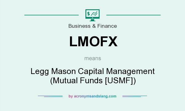 What does LMOFX mean? It stands for Legg Mason Capital Management (Mutual Funds [USMF])