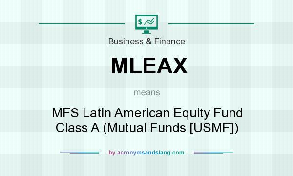 What does MLEAX mean? It stands for MFS Latin American Equity Fund Class A (Mutual Funds [USMF])