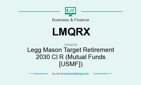 What does LMQRX mean? It stands for Legg Mason Target Retirement 2030 Cl R (Mutual Funds [USMF])