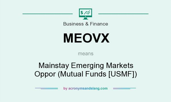 What does MEOVX mean? It stands for Mainstay Emerging Markets Oppor (Mutual Funds [USMF])