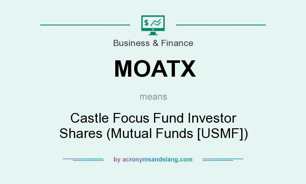 What does MOATX mean? It stands for Castle Focus Fund Investor Shares (Mutual Funds [USMF])