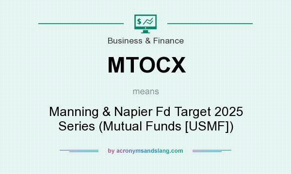What does MTOCX mean? It stands for Manning & Napier Fd Target 2025 Series (Mutual Funds [USMF])