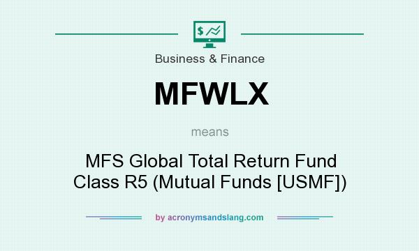 What does MFWLX mean? It stands for MFS Global Total Return Fund Class R5 (Mutual Funds [USMF])