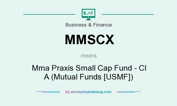 What does MMSCX mean? It stands for Mma Praxis Small Cap Fund - Cl A (Mutual Funds [USMF])