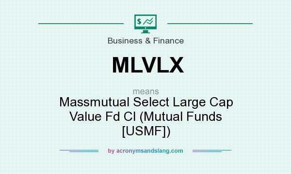 What does MLVLX mean? It stands for Massmutual Select Large Cap Value Fd Cl (Mutual Funds [USMF])