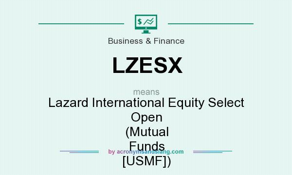 What does LZESX mean? It stands for Lazard International Equity Select Open (Mutual Funds [USMF])
