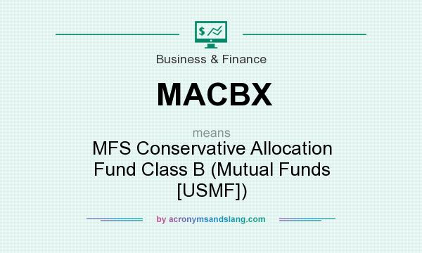 What does MACBX mean? It stands for MFS Conservative Allocation Fund Class B (Mutual Funds [USMF])