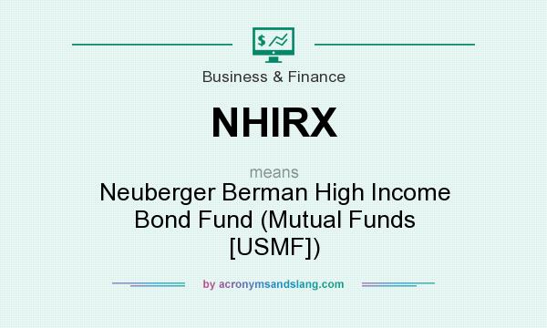 What does NHIRX mean? It stands for Neuberger Berman High Income Bond Fund (Mutual Funds [USMF])