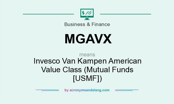 What does MGAVX mean? It stands for Invesco Van Kampen American Value Class (Mutual Funds [USMF])