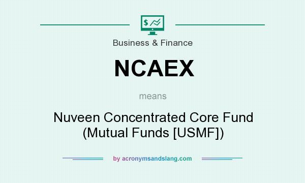 What does NCAEX mean? It stands for Nuveen Concentrated Core Fund (Mutual Funds [USMF])