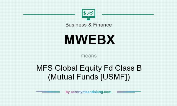 What does MWEBX mean? It stands for MFS Global Equity Fd Class B (Mutual Funds [USMF])