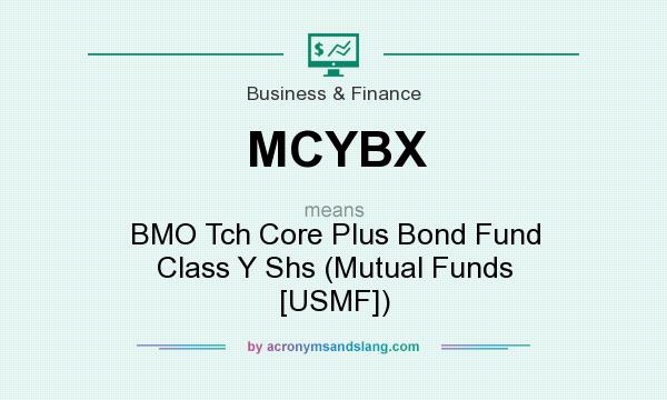 What does MCYBX mean? It stands for BMO Tch Core Plus Bond Fund Class Y Shs (Mutual Funds [USMF])