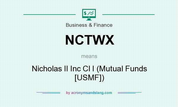 What does NCTWX mean? It stands for Nicholas II Inc Cl I (Mutual Funds [USMF])