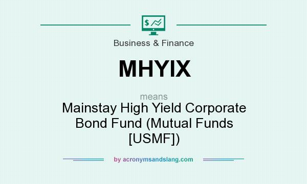 What does MHYIX mean? It stands for Mainstay High Yield Corporate Bond Fund (Mutual Funds [USMF])