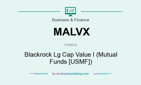 What does MALVX mean? It stands for Blackrock Lg Cap Value I (Mutual Funds [USMF])