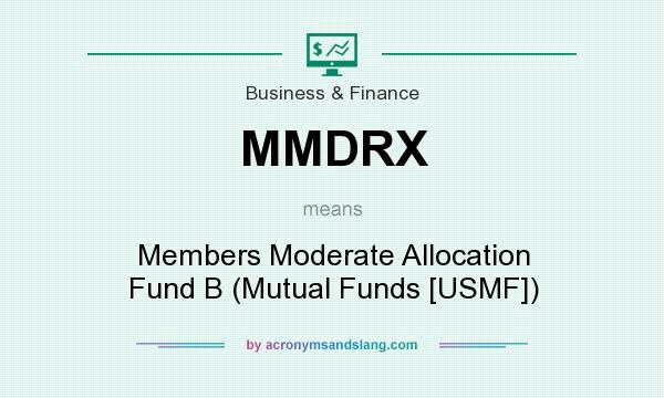 What does MMDRX mean? It stands for Members Moderate Allocation Fund B (Mutual Funds [USMF])